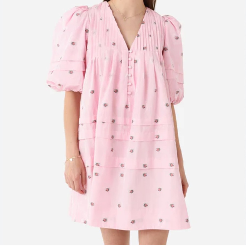 NWOT Hunter Bell Jenkins Dress in Pink Blossom Size Large - Picture 9 of 14